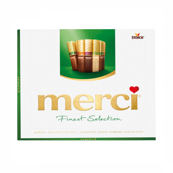 Merci Finest Selection Knusper Vielfalt, 20 Stück, 250 Gramm
